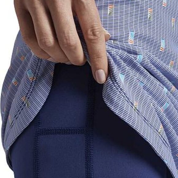 NWT Peter Millar Women's Performance Alice Petal Hem Dominoes Golf Skort - Picture 3 of 4